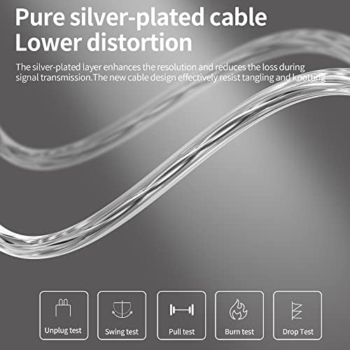 KZ ZSN Pro X in Ear Monitor Earphone 1BA 1DD Hybrid Dynamic Dual Driver IEM Wired Earbuds HiFi Sport Gaming Headphones Compatibility for Phone Computer Tablet - Image 6