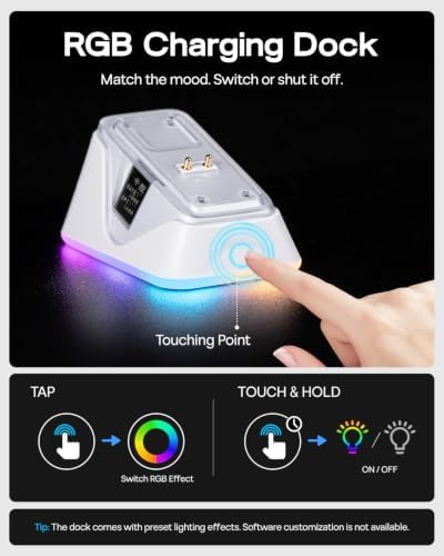 EPOMAKER NEX Lite Wireless Gaming Mouse w/Screens & RGB Charging Dock - Image 6