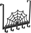 Reallnaive Over the Door Hooks Cobweb, 6 Hooks Towel Rack for Bathroom by Reallnaive