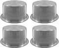 ISURE MARINE 4Pcs 3" Stainless Steel Drop-in Anti-Spill Cup Holder with Non-Slip Washer,Heavy Duty Poker Table Cup Holder Inserts Fits Standard Soda Can for Desk, Boats, RV Cars & Trucks by ISURE+MARINE