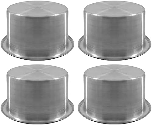 ISURE MARINE 4Pcs 3" Stainless Steel Drop-in Anti-Spill Cup Holder with Non-Slip Washer,Heavy Duty Poker Table Cup Holder Inserts Fits Standard Soda Can for Desk, Boats, RV Cars & Trucks by ISURE+MARINE