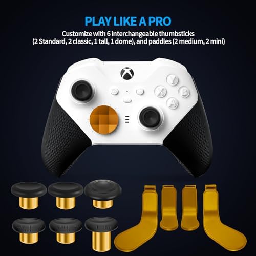 Complete Component Pack Replacement Parts Repair Accessories Kit with Storage Case, Charging Dock and Cable, 6 Thumbsticks, 4 Paddles, 2 D-Pads for Elite Series 2 and Core Controller - Image 5