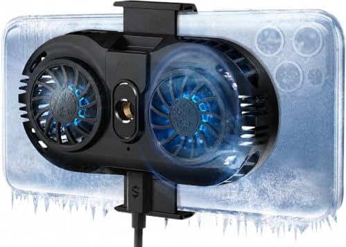 NEVEIKA Plug-in Phone Cooler, Cellphone Radiator with Dual Semi-Conductor Cooling Chip, Mobile Phones with a Width of 6 to 7.5cm for Tiktok Live Streaming, Outdoor Vlog, Mobile Gaming. by NEVEIKA