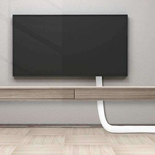6.6ft - 1 inch White Cable Sleeve, Cable Organizer for Desk PC TV Computer, Wire Protector Cable Wrap Cover, Cord Management for Home Office - Image 6