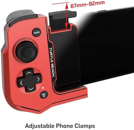 Turtle Beach Atom Mobile Game Controller with Bluetooth for Cloud Gaming on Android Mobile Devices with Compact Shape, Console Style Controls & Low Latency Bluetooth - Red - Image 4