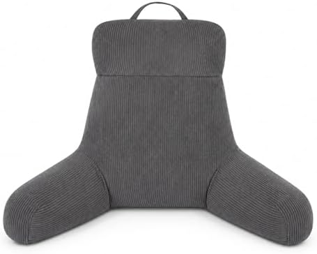 Reading Pillow with Arms (Dark Grey, 24inch) by EASTSNOW