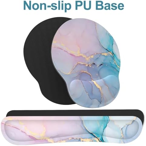 Ergonomic Mouse Pad with Wrist Rest and Keyboard Wrist Rest, Mousepad - Image 4