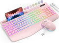 SABLUTE Wireless Keyboard and Mouse Combo, 9 Backlit Effects, RGB, 2.4GHz by SABLUTE