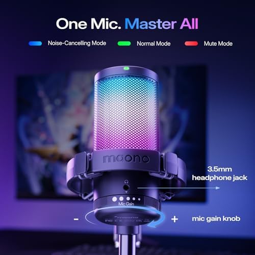 MAONO DGM20S Gaming Microphone for PC with Clear Voice & Noise Reduction - Image 5
