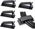 SOULWIT 50Pcs Self Adhesive Cable Management Clips - Black by SOULWIT