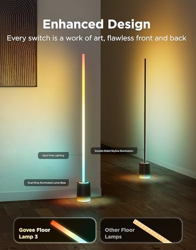 Govee Floor Lamp 3 with Luminblend+ Technology, 1000K-10000K Standing Lamp - Image 6