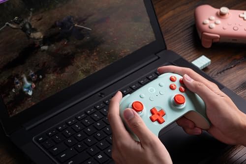 8Bitdo Ultimate 2C Wireless Controller for Windows PC and Android, with 1000 Hz Polling Rate, Hall Effect Joysticks and Triggers, and Remappable L4/R4 Bumpers (Mint) - Image 6
