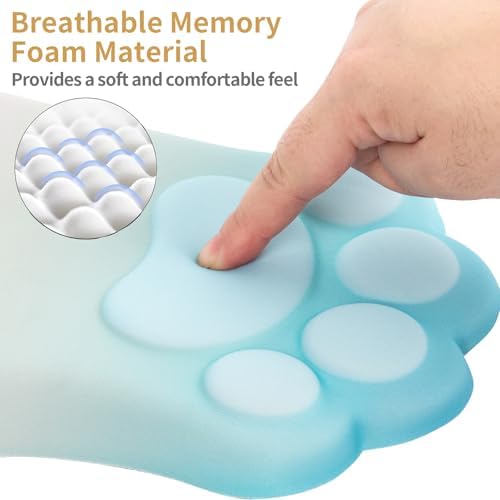 L-SPOUTTO Ergonomic Mouse Pad with Wrist Rest,Cute Mouse Pad Wrist Support - Image 3