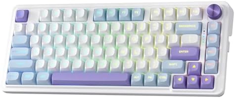 Redragon K673 PRO Wireless 81-Key RGB Gasket Gaming Keyboard, Scroll Knob by REDRAGON