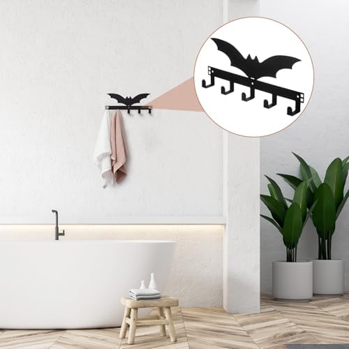 Reallnaive Halloween Bathroom Decor Gothic Bat Over The Door Hooks - Image 6