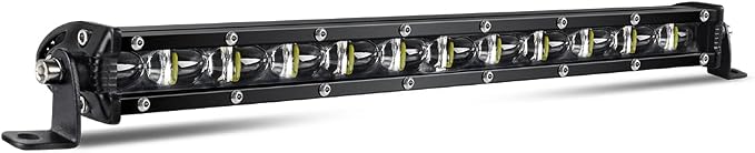 CO LIGHT Led Light Bar Single 14 inch Slim Single Row Lightbar Driving Combo Beam Off Road Work Lights with Mounting Brackets & 6D Reflectors for Truck, Car, Cabin, Boat, ATV, UTV by COLIGHT