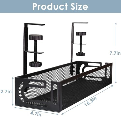 Cable Management Under Desk, Under Desk Cable Management Tray - Image 2