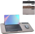 Portable Laptop Desk Fits Up to 16“ Laptops, with Tablet Slot, Built-in Cushion, Great for Home & Office,Lap Desk for Laptop,Lap Desk with Cushion (Gray, Large) by YUELAKE