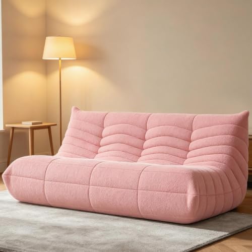 WHGBJA Oversized Bean Bag Chair for Adults with Memory Foam 3 Seater Couch | Floor Sofa Couch for Gaming, Reading, Bedroom, Living Room, Comfy, Boneless, Ergonomic by WHGBJA