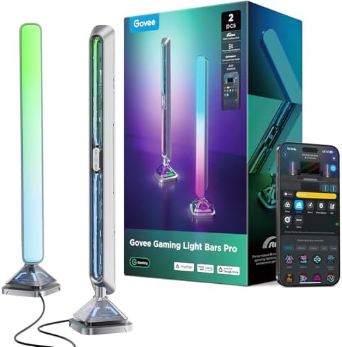Govee Gaming Light Bars Pro,16-Inch Smart RGBIC Wi-Fi LED Game Lights by Unknown