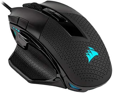 Corsair NIGHTSWORD RGB Adjustable Weight FPS MOBA PC Gaming Mouse – Black by Unknown
