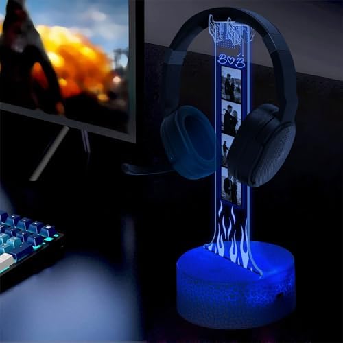Custom Couple Photo Headphone Holder, Personalized Led Headphone, Headset Holder Gift for Him, Valentine's Day Gifts for Couple, Custom Gift for Gamers, Boyfriend Gifts, Couple Photo - Image 4