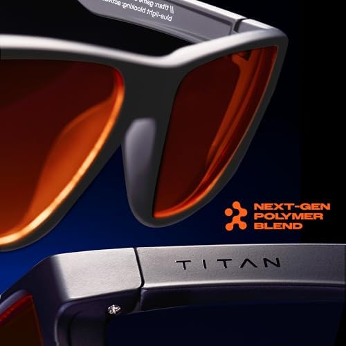 Titan Gaming Glasses, Blue Light Blocking, Night Driving Glasses for Men, Computer Protection, Gift for Gamers - Image 2