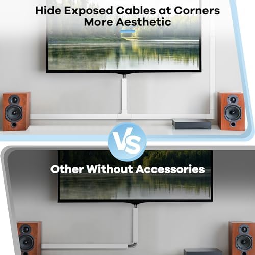 Cord Covers for Wires on Wall Extra-Long, 24ft TV Cord Hider Kit, Paintable Cable Management Concealer, TV Wire Hider for Wall, White Cable Raceway Channel, 8 x L36in x W0.95in x H0.55in - Image 7