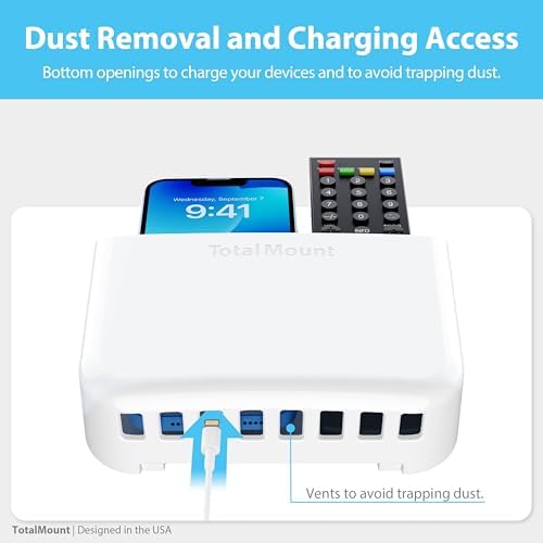 TotalMount Drop-Free Remote Holder – Removable Adhesive Strips – L White - Image 7