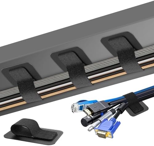Cable Management Under Desk, Enhanced up to 15 Cord Organizer30 Pair by Liveabetterlife