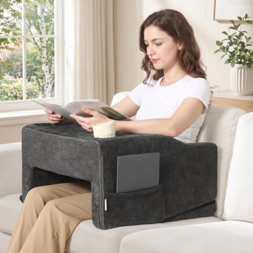 Reading Pillow for Lap, Lap Desk Pillow for Arm Rest with Adjustable-Angle by OutdoorFurnitureAccessories