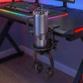3-in-1 Aluminum Desk Cup Holder & Headphone Hanger, 360° Rotating Clamp by VelureLWJ