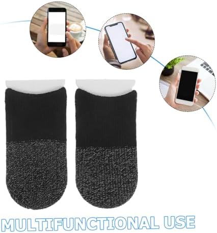 balacoo 10pairs Fiber Gaming Gloves Touchscreen Thumb Sleeves for Mobile Antisweat Breathable Precision Control for Gaming and Phone Use - Image 3