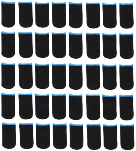 VOSAREA Gaming Finger Sleeves with Breathable Design 80pcs Carbon Fiber and Sweat-Proof Feature Professional Gaming Gloves to Accuracy for Mobile Phone During Extended Gameplay by Vosarea
