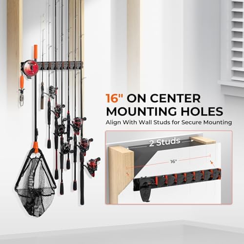 KastKing GravityLock V8 & V9 Fishing Rod Holder, Holds 17 Fishing Rods - Image 6