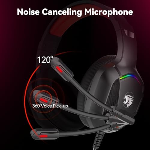 IMYB A36 Gaming Headset with Mic Stereo Headphones for Pc, PS5, Xbox - Image 3