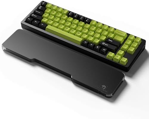 Acrylic Keyboard Wrist Rest - Compact 60% Keyboard- Mechanical Keyboards Ergonomic Palm Rest for Computer Keyboard,Anti-Slip Base,Wrist Pad for Laptop,Office & Home-Easy Typing (Black) by SELORSS