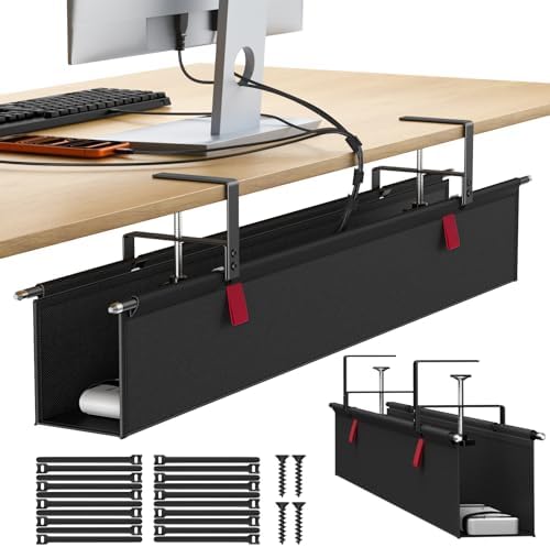 Housolution Under Desk Cable Management Tray, 36'' Cord Management by Housolution