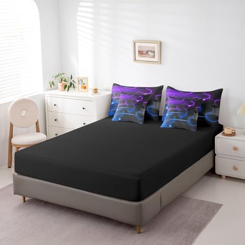 Feelyou Honeycomb Bedding Set Geometrical King Comforter Set with Sheets - Image 5