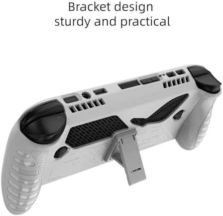 Protective Case Cover for ROG Xbox Ally/ROG Xbox Ally X, TPU Soft Slim Sleeve with Stand Drop-Proof Non-Slip Grip Wrap Protector Gaming Handheld Kickstand Skin Case (White) - Image 5