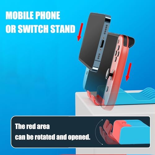 WEIMINLI 2-Pack 6-Game Case Holders for Nintendo Switch, Red & Blue - Image 6