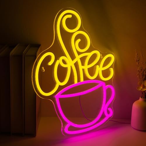 Coffee Bar Neon Sign, Dimmable LED Coffee Wall Light for Coffee Station - Image 7