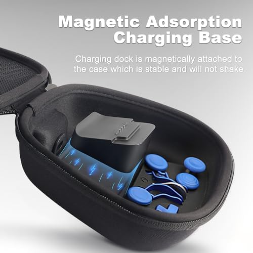 Complete Component Pack for Xbox Elite Controller Series 2 - Accessories Includes 1 Controller Carrying Case, 1 Charging Dock, 4 Thumbsticks, 4 Paddles, 1 Adjustment Tool and 1 Charging Cable(BLUE) - Image 3