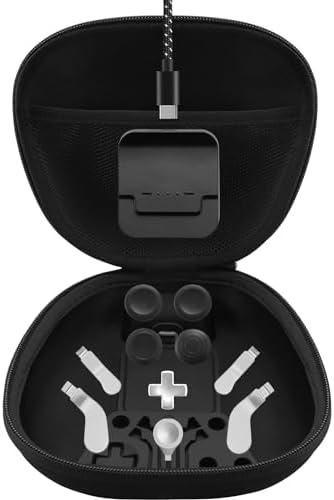Complete Component Pack for Xbox Elite Controller Series 2 - Accessories Include Carrying Case, Charging Dock, 4 Thumbsticks, 4 Paddles, 1 D-pad, Charging Cable, and Adjustment Tool(Silver) by BSUZUN