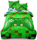 Twin Size Gaming Bedding Set for Teens Boys 5 Pieces Bed in A Bag by Leaflin