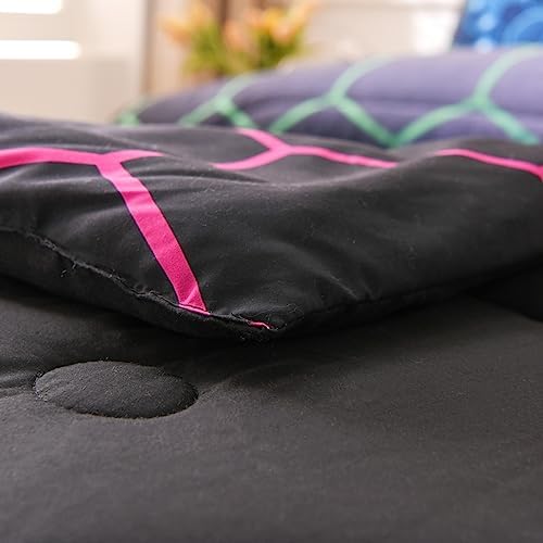 NTBED Game Console Comforter Set for Boys Girls Kids 3D Gaming Geometric Lightweight Microfiber Bedding Sets (Multi, Twin) - Image 4
