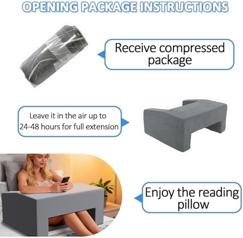 Lap Pillow Desk - Gaming Pillows for Lap, Multi-Functional Reading&Book Pillow and Machine Washable Desk Pillows for Napping, Work & Sofa Couch Use - Image 7