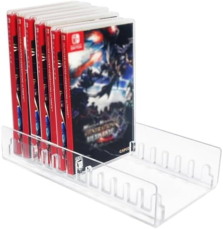 WEIMINLI 12-Game Case Holder & Organizer for Nintendo Switch, Clear Acrylic by WEIMINLI