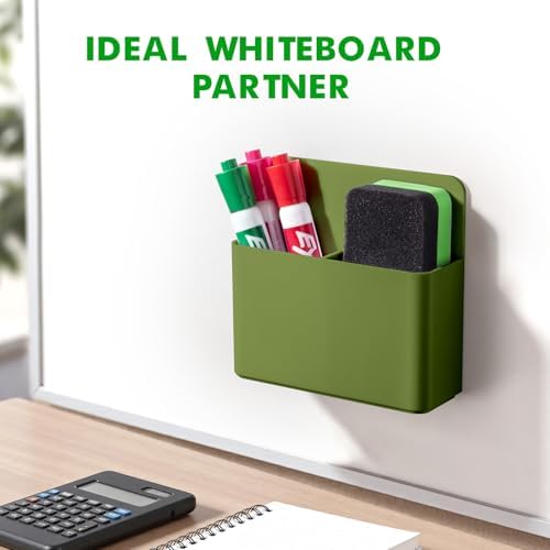 2 Pack Magnetic Pen Holder Cup for Whiteboard, Classroom Supplies - Image 4