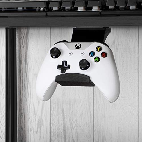 Gamepad Under The Desk Mount Holder Hanger for Xbox One, Switch, PS4, PC, Steam, Steelseries & Most Game Controllers, No Screws, VHB Tape, by Brainwavz (Black, Improved Adheasion Nov2019) - Image 4